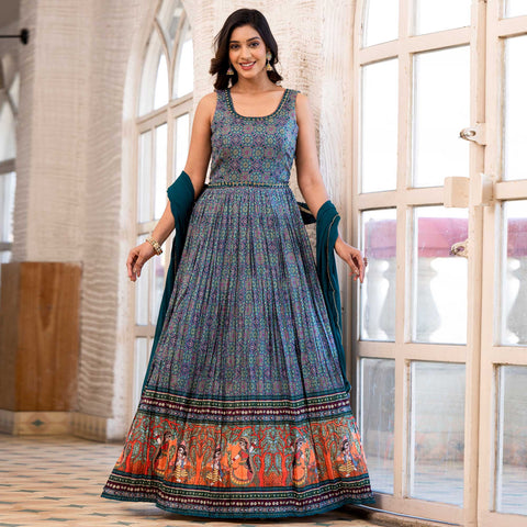 harmi creation Net/Lace Embroidered Gown/Anarkali Kurta & Bottom Material  Price in India - Buy harmi creation Net/Lace Embroidered Gown/Anarkali  Kurta & Bottom Material online at Flipkart.com